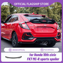 Spoiler modificado para honda civic, 2016, 2017, 2018, 2019, 2020, civic th10, jdm, asa traseira, asa superior 2024 - compre barato