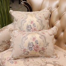 Capa de almofada bordada, luxo, europeu, capa de travesseiro, plantas, flores, decoração de casa, sofá, cadeira, lance, travesseiro 2024 - compre barato