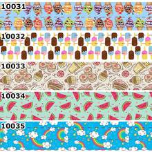 New 50 yards cartoon ribbon printed grosgrain ribbons free shipping 10024-10035 2024 - buy cheap