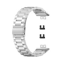 Новый сменный Браслет из нержавеющей стали для HUAWEI часы подходят металлический ремешок для наручных часов TIA-B09 2024 - купить недорого