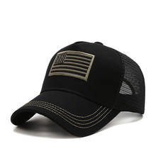 Idopy Men`s Summer Army Military Tactical Adjustable Cool Patriotic USA American Flag Baseball Cap Hat 2024 - buy cheap