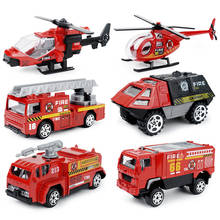 Bombero, camión de bomberos, vehículo, motor, helicóptero, Control, protección para el operador, bombero para niños, juguete como regalo (6 unids/set/juego) 2024 - compra barato