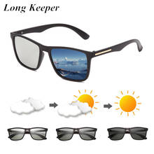 Longkeeper óculos de sol fotocromático masculino, óculos de dirigir polarizado com lente camaleão masculino uv400 2024 - compre barato