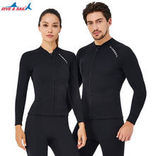 Wetsuit Tops Men Women 3mm/2mm/1.5mm Neoprene Jacket Adults Surfing Scuba Diving Suit Long Sleeve Shirt Warm Swimsuit 2024 - buy cheap