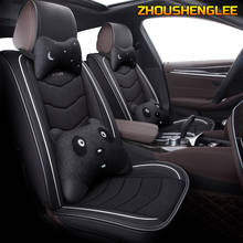 Zhushenglee-conjunto de capa para assento de carro, para chrysler 300c, land cruiser 100, suzuki, jimny, volvo v50, v70, v60, passat b3 2024 - compre barato