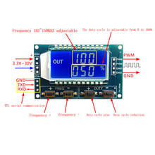 Generador de señal de 1Hz-150Khz, Módulo de placa PWM, ciclo de trabajo de frecuencia de pulso, módulo ajustable, pantalla LCD de 3,3 V-30V, 1Hz-150Khz 2024 - compra barato