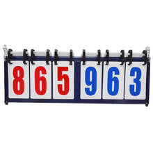 Basketball Scoreboard 6-Digit 999-999 Pages 1.5KG Metal Score Recorder Portable Scorer 2024 - buy cheap