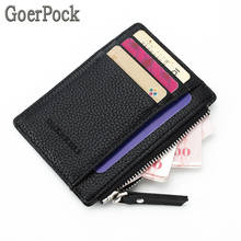 Slim Leather Wallet Credit ID Card Holder Purse Money Case for Men Women Hot New Fashion Bag Retro Travel Passport Cover Holder 2024 - buy cheap