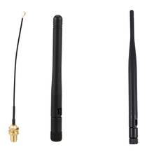 Antena WiFi AL22 -433MHZ, 7DBi, alta ganancia, RP-SMA, 5Dbi, GSM, enchufe de goma, impermeable, Lorawan 2024 - compra barato