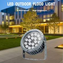 Reflector LED cambiable para iluminación escénica de parque, foco de 18W, AC85-265V/DC24V IP65, luz fundida DMX512 RGB 2024 - compra barato
