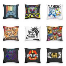 Game Controller Printed Cushion Cover For Gamer Bed Pillowcase Kids Boys Pillowcases Sofa Office Cushion Case Home Decorative 2024 - buy cheap