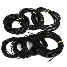 1-5m/bag 1/1.5/2/3/4/5/6mm Black Round Leather Cord Beading Rope for Pendants Necklace Bracelet DIY Jewelry Making Cord 2024 - buy cheap