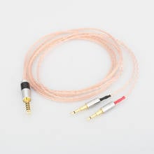 Audiocrast 2.5/3.5/4.4/xlr equilibrada único cobre fone de ouvido cabo atualização para oppo PM-1 PM-2 he1000 400 s 560 2024 - compre barato