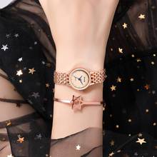 2020 ouro rosa relógios de aço inoxidável qualidades mulheres luxo moda diamante quartzo relógio casual ponteiro azul senhoras relógio de pulso 2024 - compre barato