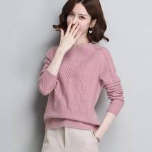 Winter Women Solid Knitted Sweater Pullovers 2019 New Fashion Autumn Casual Warm Female Pullover Sweater Lady Elegant NS4398 2024 - buy cheap