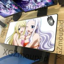 XGZ Large Mouse Pad Black Precision Lock Edge Japanese Anime Fairy Tail Sexy Girl Computer Desk Mat Speed Rubber Non-slip Xxl 2024 - buy cheap