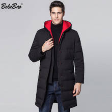 BOLUBAO Men Long Parkas Coats Brand Men's Thick Fleece Warm Cotton Clothes Outdoor Built Pocket Hooded Parka Overcoat Male 2024 - buy cheap