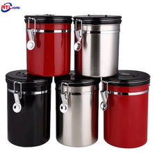 1.5L/1.8L 304 Stainless Steel Airtight Coffee Container Storage Canister Set Coffee jar  With Scoop For Coffee Beans Tea 2024 - buy cheap
