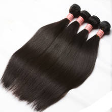 Extensiones de cabello humano brasileño 3/4 Remy, mechones de Color Natural de 30 pulgadas, 1/100% Uds. 2024 - compra barato