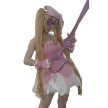 Conjunto completo de fantasia de festa, uniforme de cosplay diário, com vestido rosa, em qualquer tamanho, 2020 2024 - compre barato