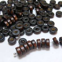500 Brown Colour 8X3mm Column Wood Beads~Wooden 2024 - buy cheap