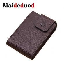 Maideduod 2019 Fashion PU Leather Business Card Holder Organizer Hasp Men Women Bank Credit Card Holder Bag ID slots Card Wallet 2024 - buy cheap