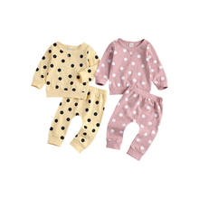 3PCS Newborn Baby Girls Clothes Sets Dots Print Long Sleeve Sweatshirts Tops+Casual Pants Infant Clothing Casual Outfits 2024 - buy cheap