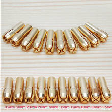 Juego de brocas de latón, herramientas rotativas Dremel doradas, 0,5-3,2mm, 10 unidades, 4,3mm 2024 - compra barato