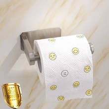 Suporte de papel higiênico de parede, adesivo de aço inoxidável para rolo de papel higiênico e toalha acessórios para banheiro 2024 - compre barato