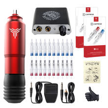 Dragonhawk-máquina para tatuar, máquina rotativa mate, Motor rotativo, maquillaje permanente, MIni fuente de alimentación, agujas 2024 - compra barato