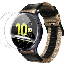 Galaxy Watch 46mm Band for Samsung Active 2 40mm 44mm Nylon Strap with 3 Screen Protector Flexible Film Active2 Wrist Bracelet 2024 - buy cheap
