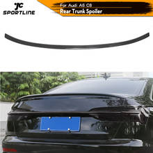 Carbon Fiber Rear Trunk Spoiler for Audi A6 C8 2019 2020 3 Styles Rear Trunk Boot Lip Wing Spoiler Lip 2024 - buy cheap