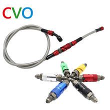 CVO Aerospace Aluminum Alloy 800cm to 1200cm Reinforced Hydraulic Motorcycle Brake Hose Braided Motorcycle Brake Tube 2024 - buy cheap