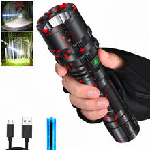 D2 LED Flashlight High Power USB Rechargeable Flashlight 5 Modes Lantern Self Defense Torch Tactical Lamp 18650 Battery Light 2024 - buy cheap