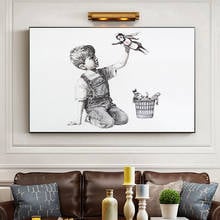 Banksy-Juego de arte cambiador de enfermera, carteles de pintura en lienzo, impresiones de imágenes artísticas de pared para decoración de pared de salón, Cuadros 2024 - compra barato