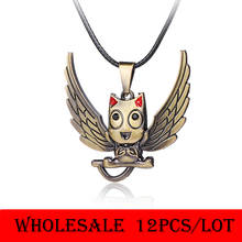 12pcs/lot Wholesale Cosplay Fairy Tail Necklace Cute Cat Pendant Necklaces Women Men Jewelry Accessories 2024 - buy cheap