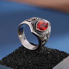HaoYi-anillo de acero inoxidable con diamantes de imitación para hombre, sortija estilo Hip Hop, Rock, gótico, Retro 2024 - compra barato