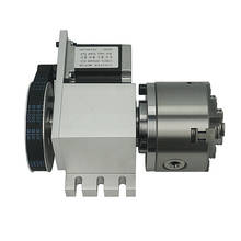 CNC 4th axis ( A aixs, Rotary  ) K5M-6-100A 100mm 3 jaw chuck for cnc router 2024 - buy cheap