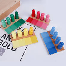 Kids Preschool Wooden Game Fun Block Montessori Toys Early Learning Educational Match Color Cognitive Ability Toy For Children 2024 - buy cheap