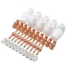 60 Pcs/Set Ceramic + red copper Air Plasma Cutting Cutter Consumables Extended TIP Nozzles Electrode for PT31 LG40 Torch CUT-50D 2024 - buy cheap