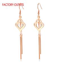 Korean New Fashion Original 925 Sterling Silver Earrings For Women Long Tassel Hanging Drop Earrings Modern Jewelry Gift 2024 - buy cheap