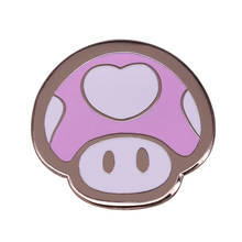 classic video game 0 brooch mushroom house world Heartshroom Enamel Pin Princess Peach fan cute addition 2024 - buy cheap