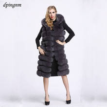 Long Fur Vest Winter Women Luxury Faux Fox Fur Vest Furry Slim Woman Fake Fur Vest Plus Size Faux Fur wj1342 2024 - buy cheap