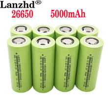 Novas baterias 26650 de bateria recarregável, bateria de lítio de 50a, 3.7v 5000ma adequada para ferramentas elétricas, 1 a 10 peças 2024 - compre barato
