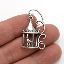 JAKONGO 5pcs Bird Cage Charms Pendants for Jewelry Making Bracelet DIY Accessories 35x20mm 2024 - buy cheap