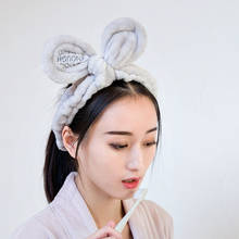 Girl Plush Rabbit Ear Hair Band Wash Lady Headband Bathroom Bathing  Bear Ears Headdress Girl Hair Accessories for Women 2024 - buy cheap