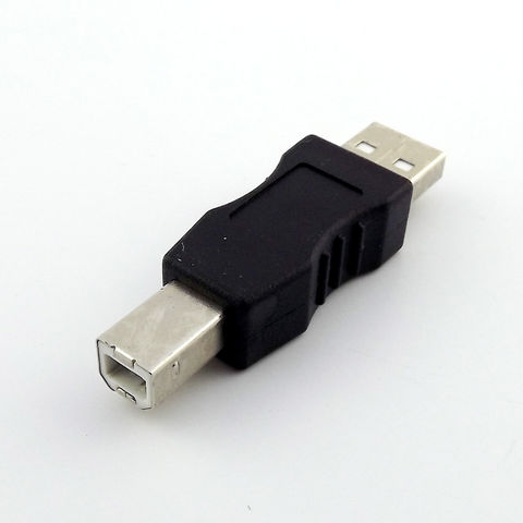 1 шт. USB 2,0 Тип A мужской в B Мужской принтер сканер порт конвертер адаптер разъем 2022 - купить недорого