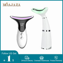 Masaje de cuello con terapia de fotones LED, vibración Sónica, Lifting facial, antiarrugas, estiramiento de la piel, masajeador adelgazante, máquina de belleza 2024 - compra barato