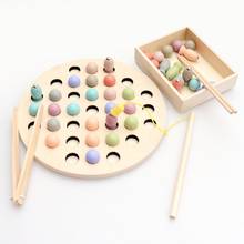 Baby Early Education Wooden Montessori Toys Children Clip Beads Magnetic 3D Fishing Game Teaching Kids Preschool Toys 2024 - buy cheap