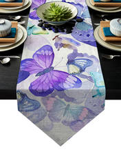 Art Style Butterfly Table Runners Table Decor For Home Party Wedding Christmas Decoration Dining Room Restaurant Table Gadget 2024 - buy cheap